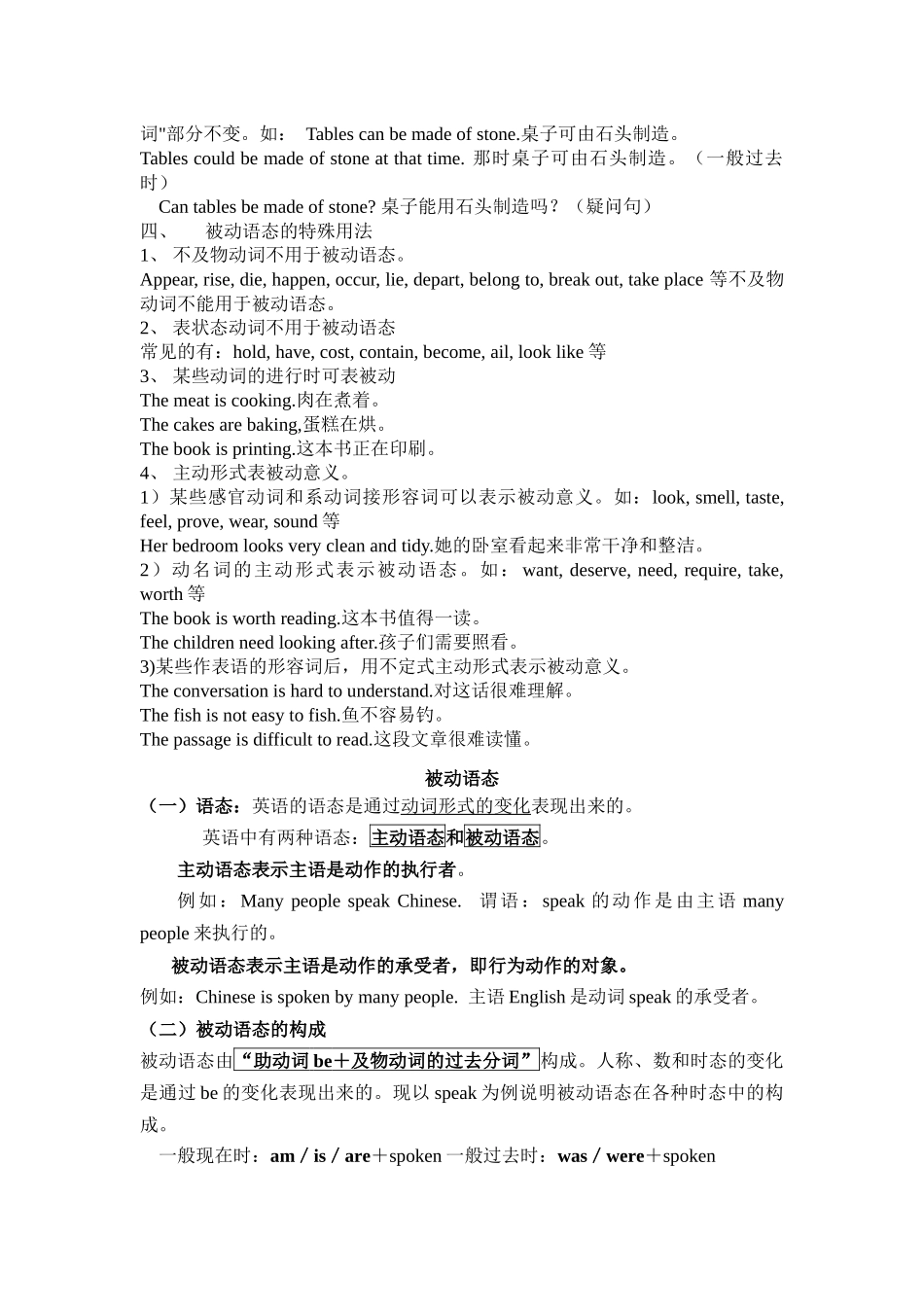 初中英语被动语态精讲及练习_第2页