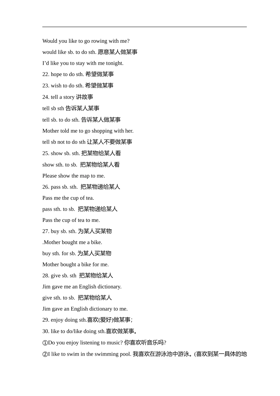 初中英语必考短语句型_第3页
