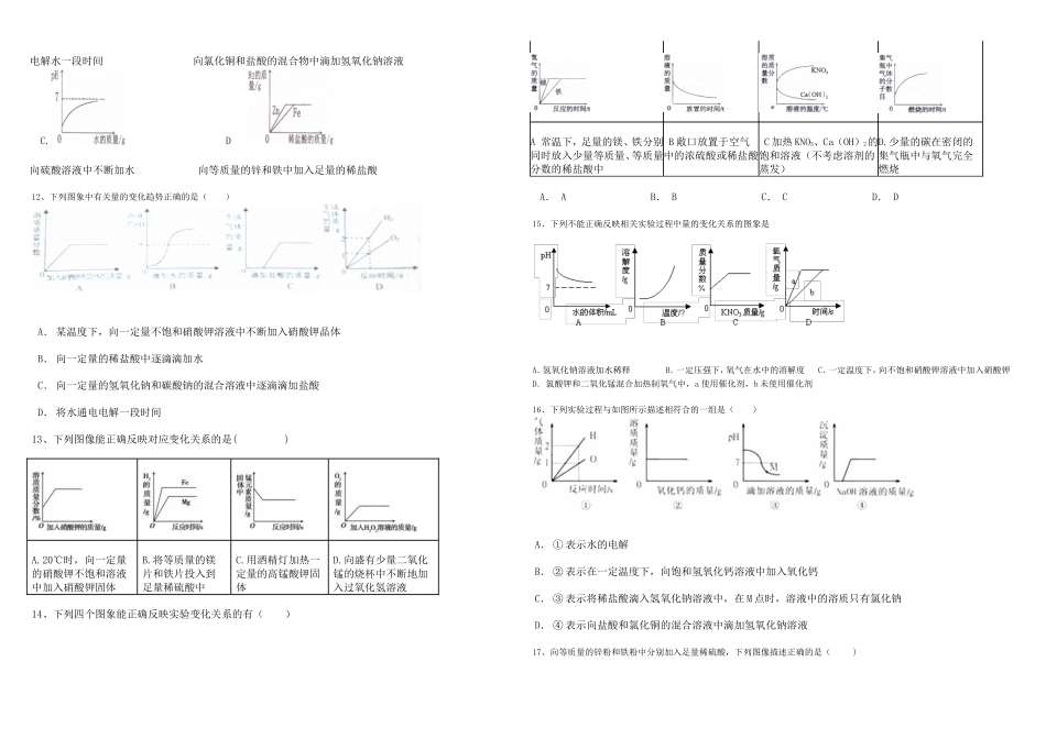 初中化学图像题专题_第3页