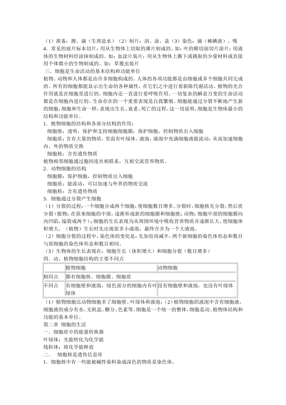 初中生物知识点总结(同名13048)_第3页