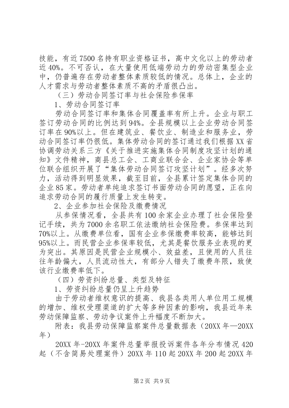 关于构建和谐劳动关系情况的调研报告_第2页