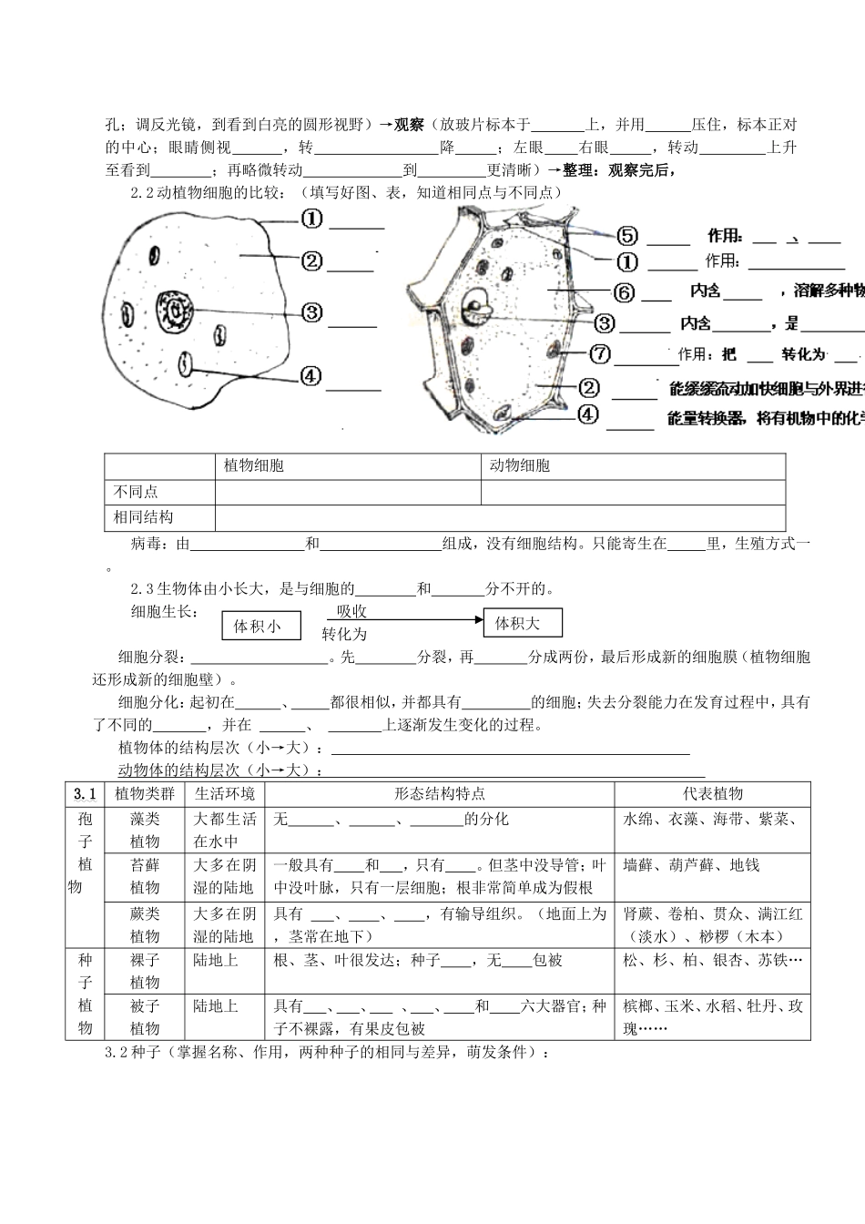 初中生物中考重要图归纳_第2页