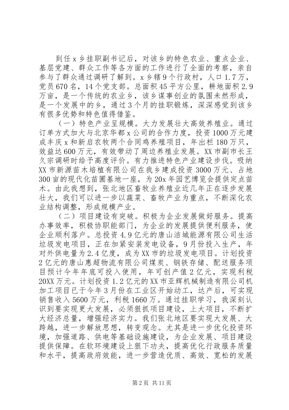 关于挂职锻炼总结讲话_第2页