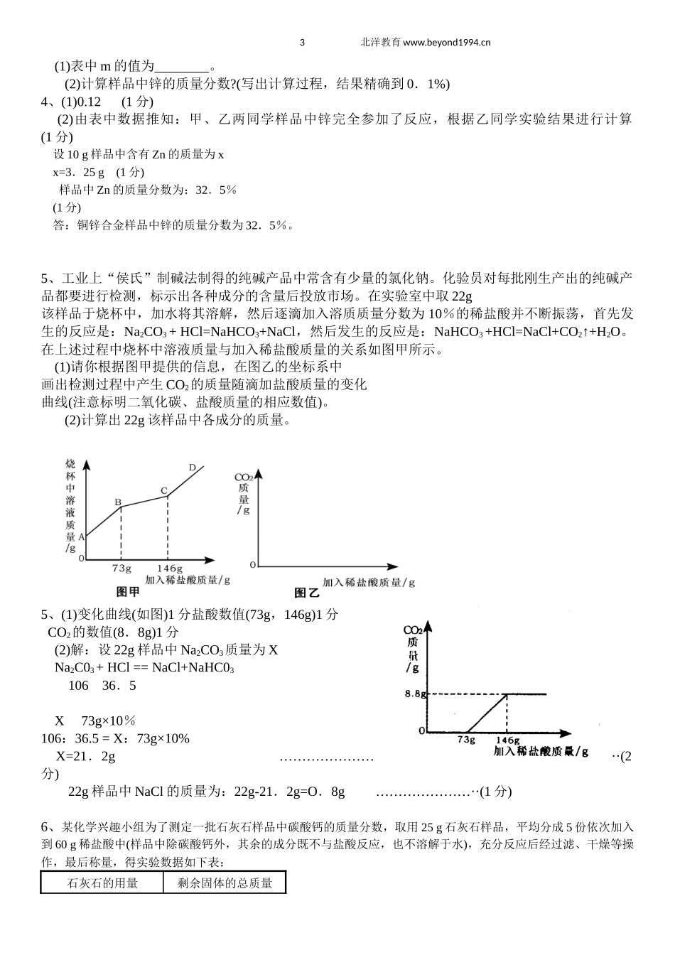 初中化学综合计算题_第3页