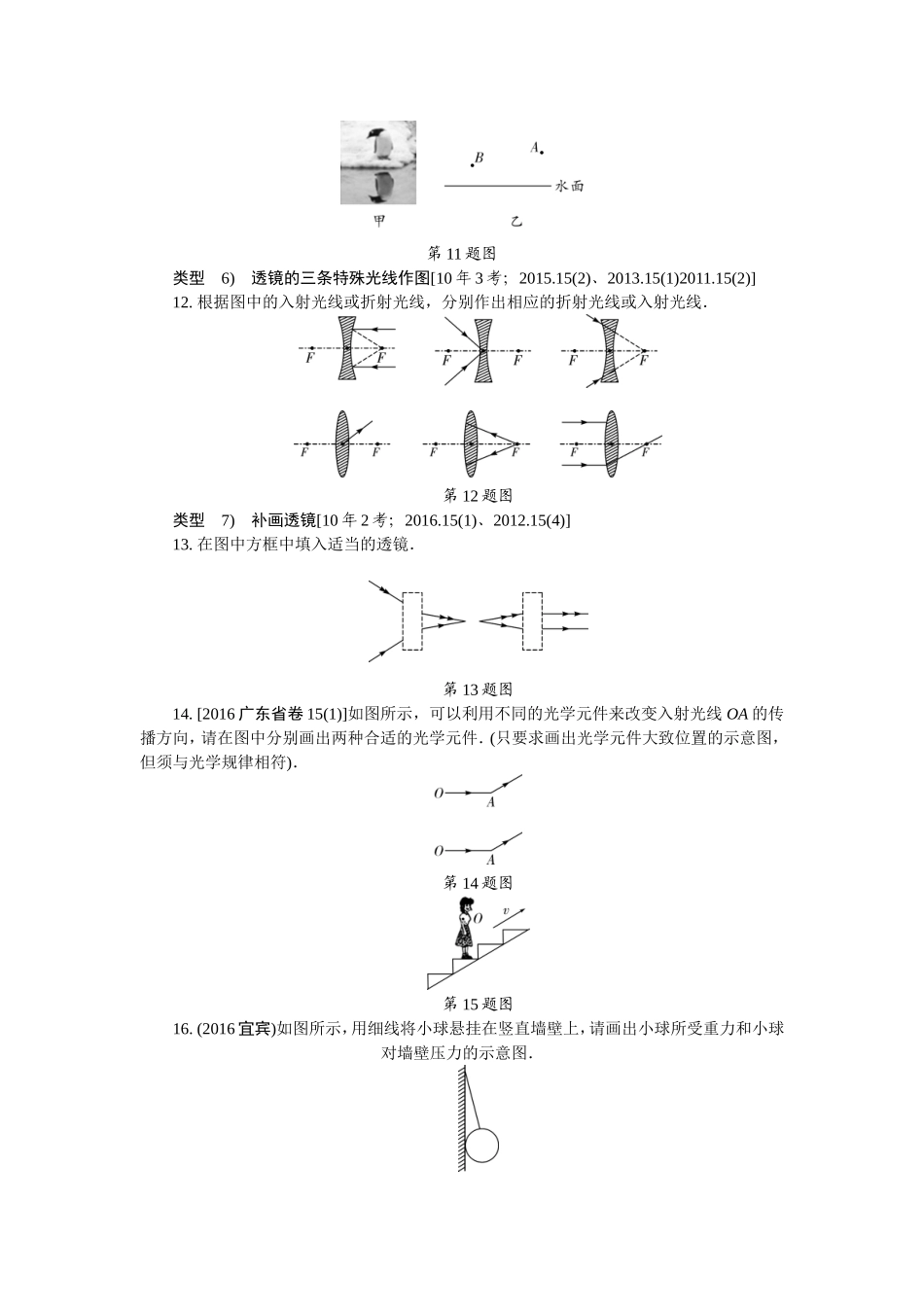 初中物理复习专题一-作图题_第3页
