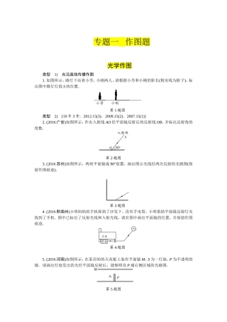 初中物理复习专题一-作图题