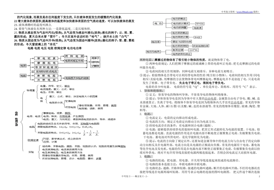 初中物理概念大全_第2页