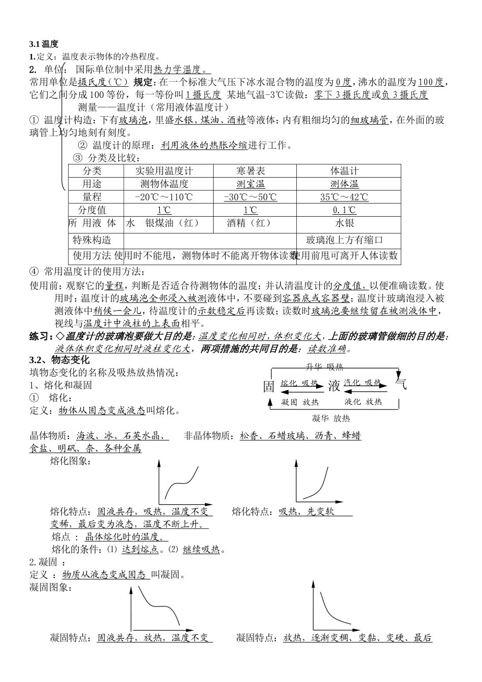 初中物理各章节知识点总结_第2页