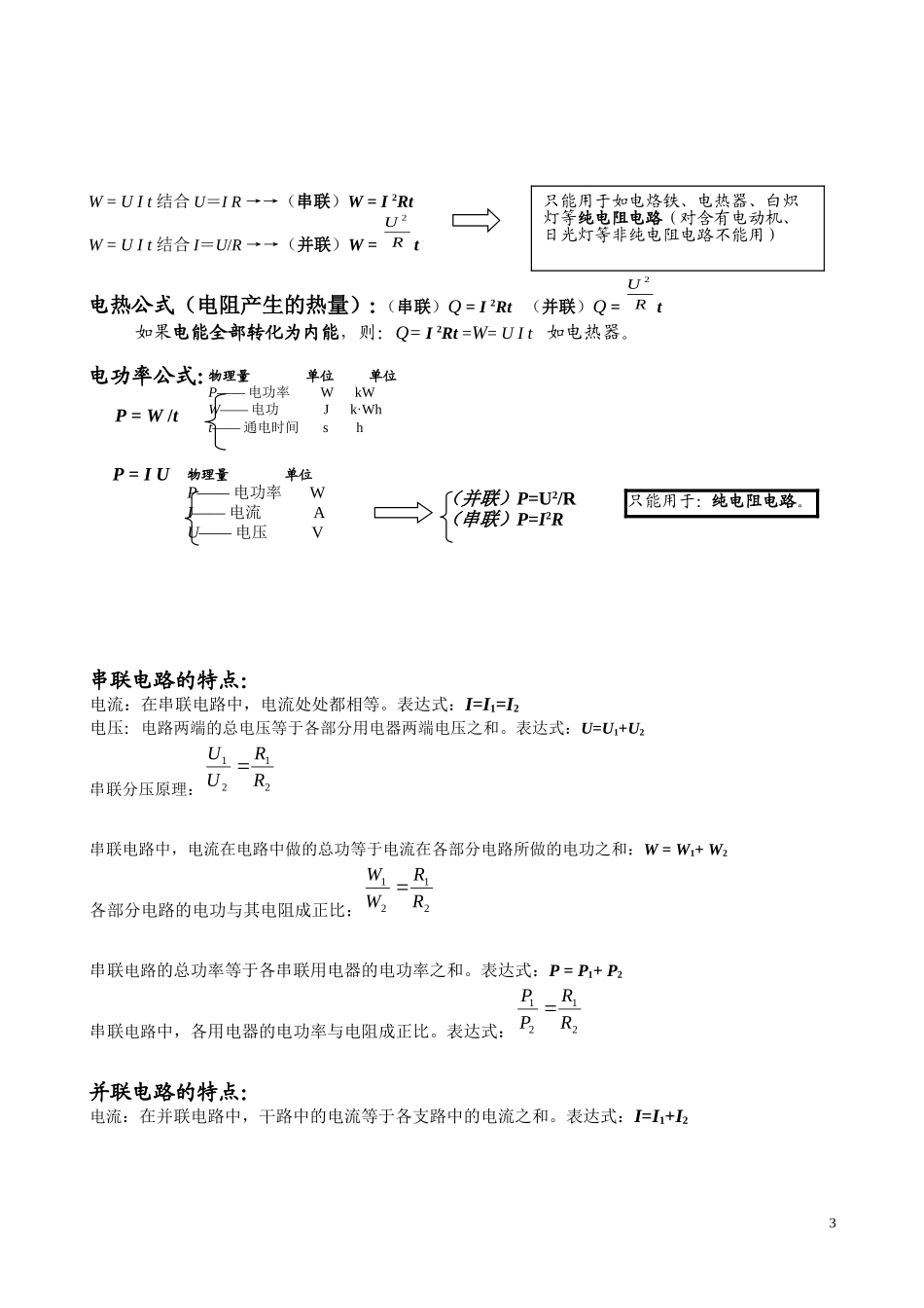 初中物理公式汇总一览表(同名21904)_第3页