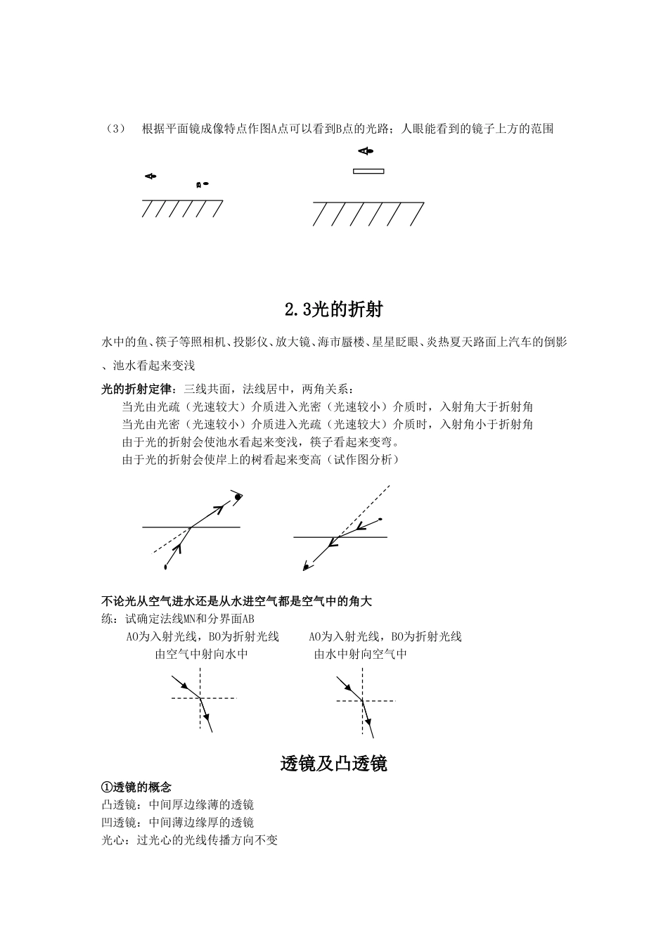 初中物理光现象知识点总结_第3页