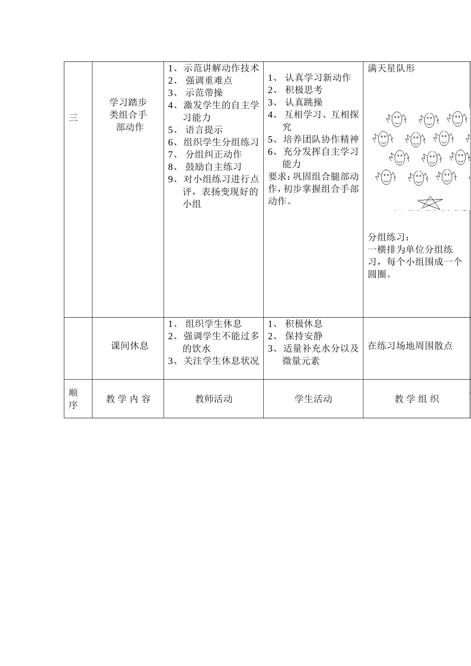 初中健美操教案_第2页