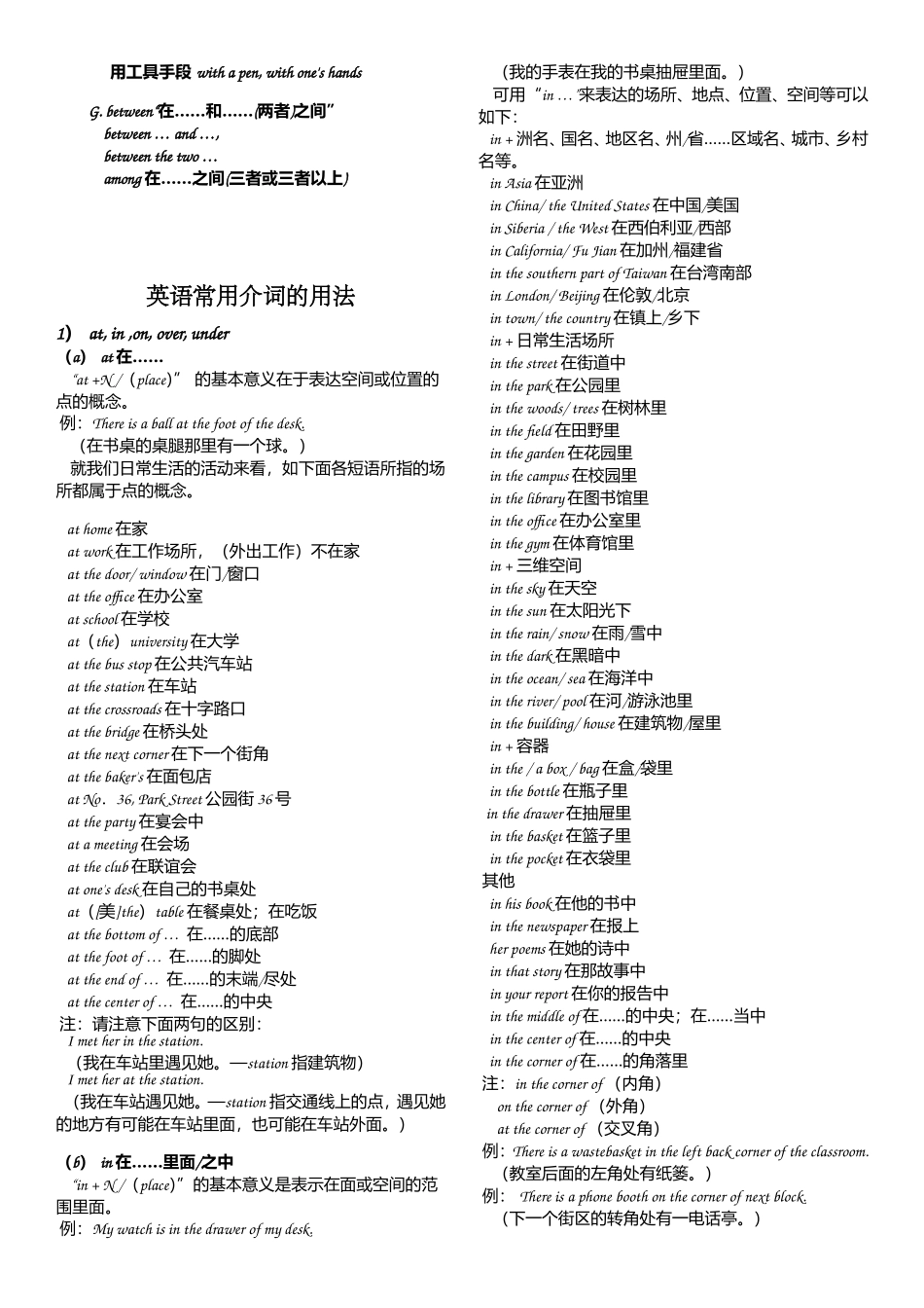 初中英语介词的用法_第2页