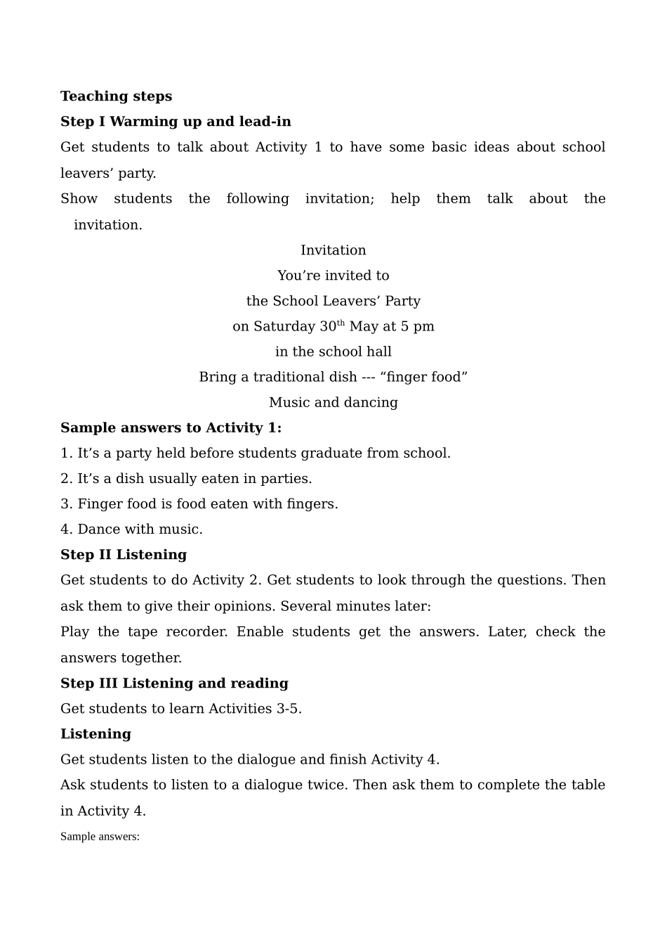 初中英语九年级Module7Eatingtogether全英文教案_第2页