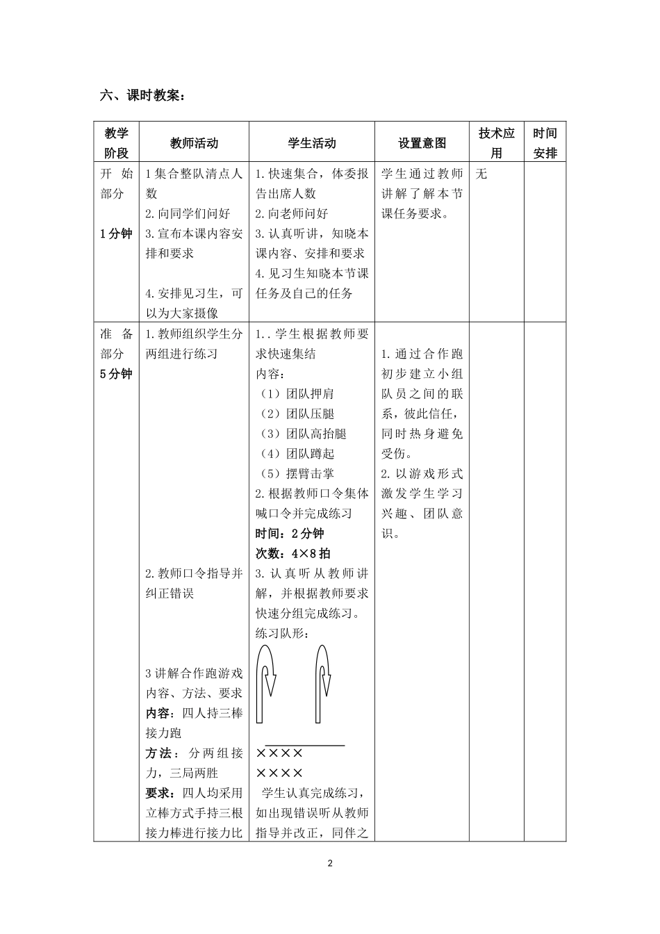 初中接力跑优质教案_第2页