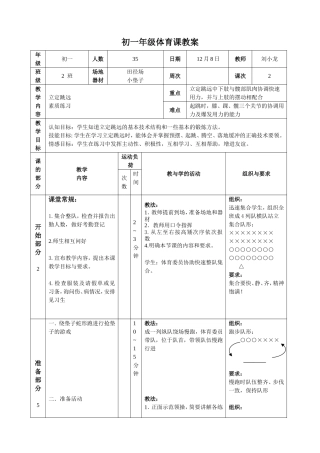 初中精品公开课立定跳远教案
