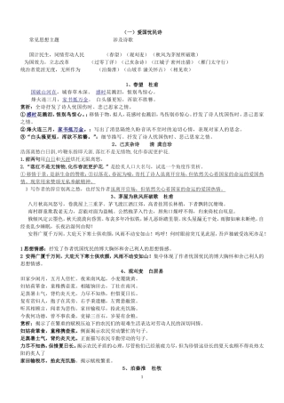 初中课标34首古诗词曲鉴赏