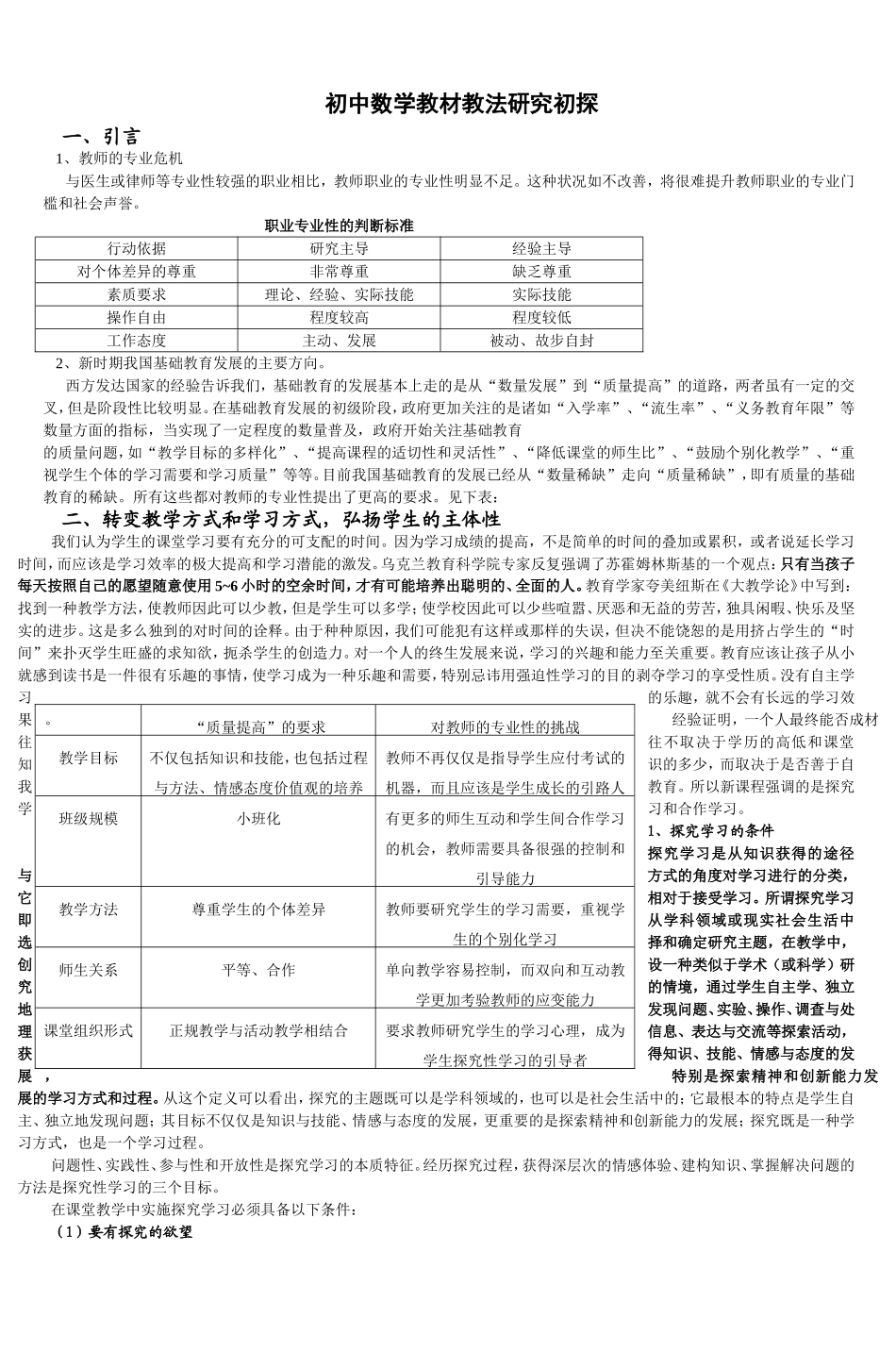 初中数学教材教法研究初探-6_第1页