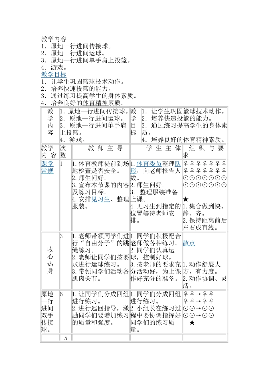 初中篮球教案_第1页