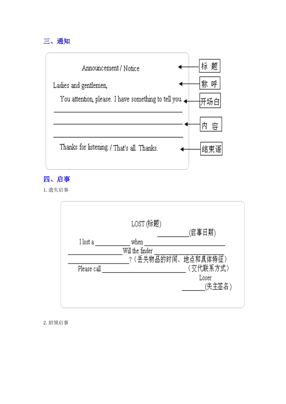 初中英语书面表达万能模板_第2页