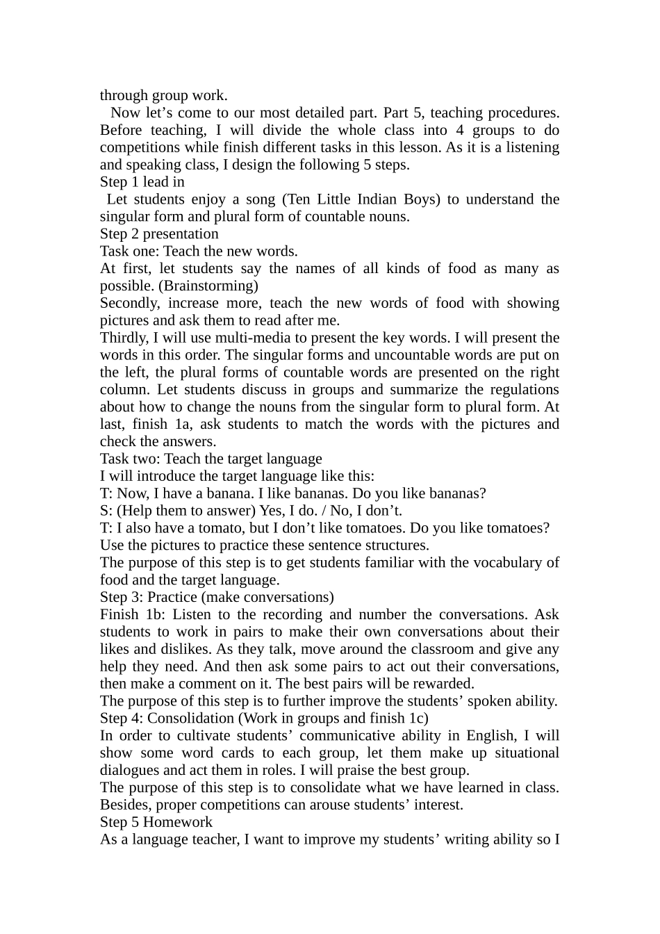 初中英语说课稿(对话篇)_第2页