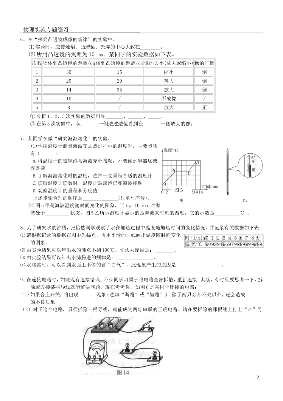 初中物理实验总结(同名11679)_第2页