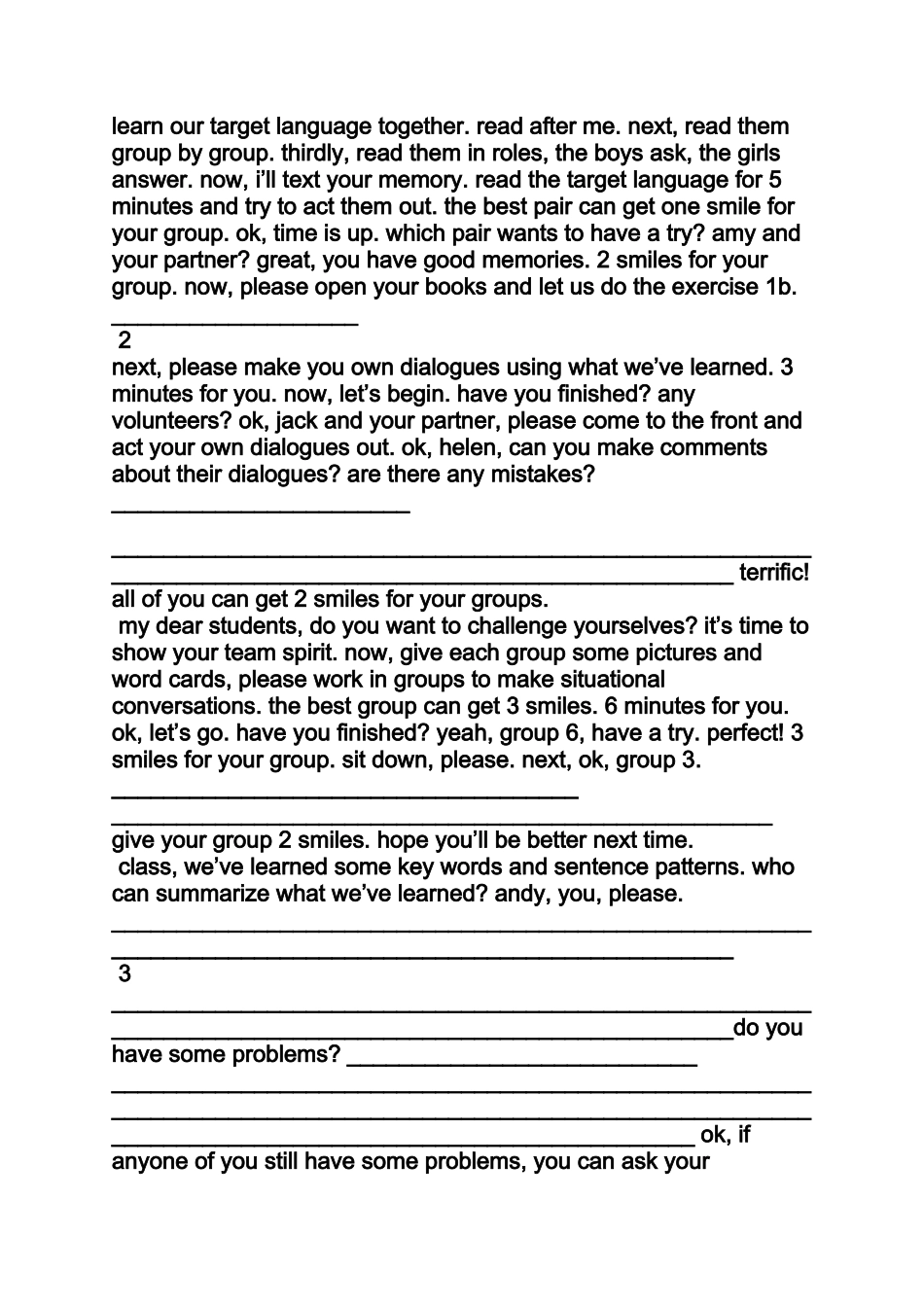 初中英语听力试讲教案_第2页