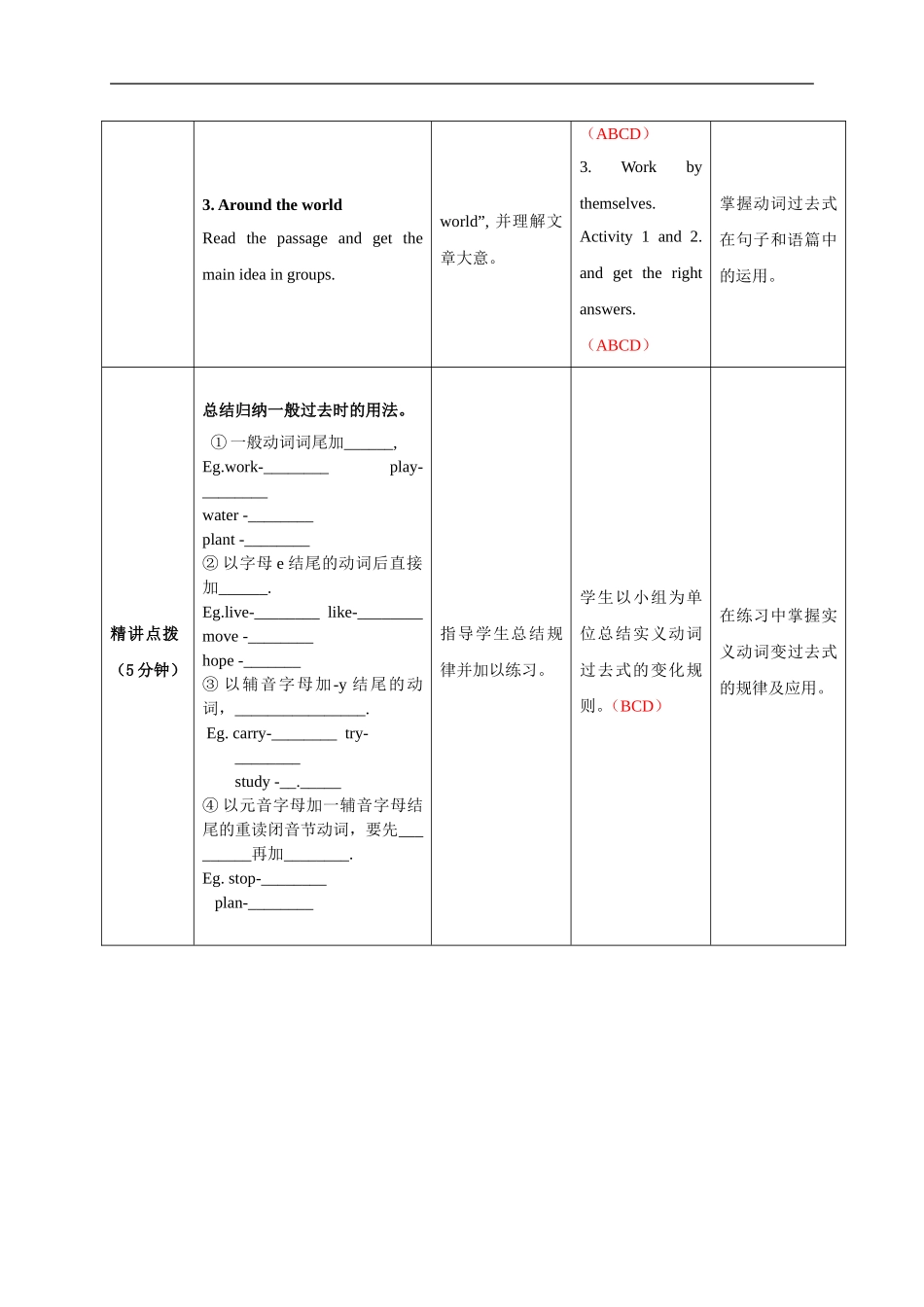 初中英语外研版七年级下册高效课堂资料M8U3教学设计.doc_第3页