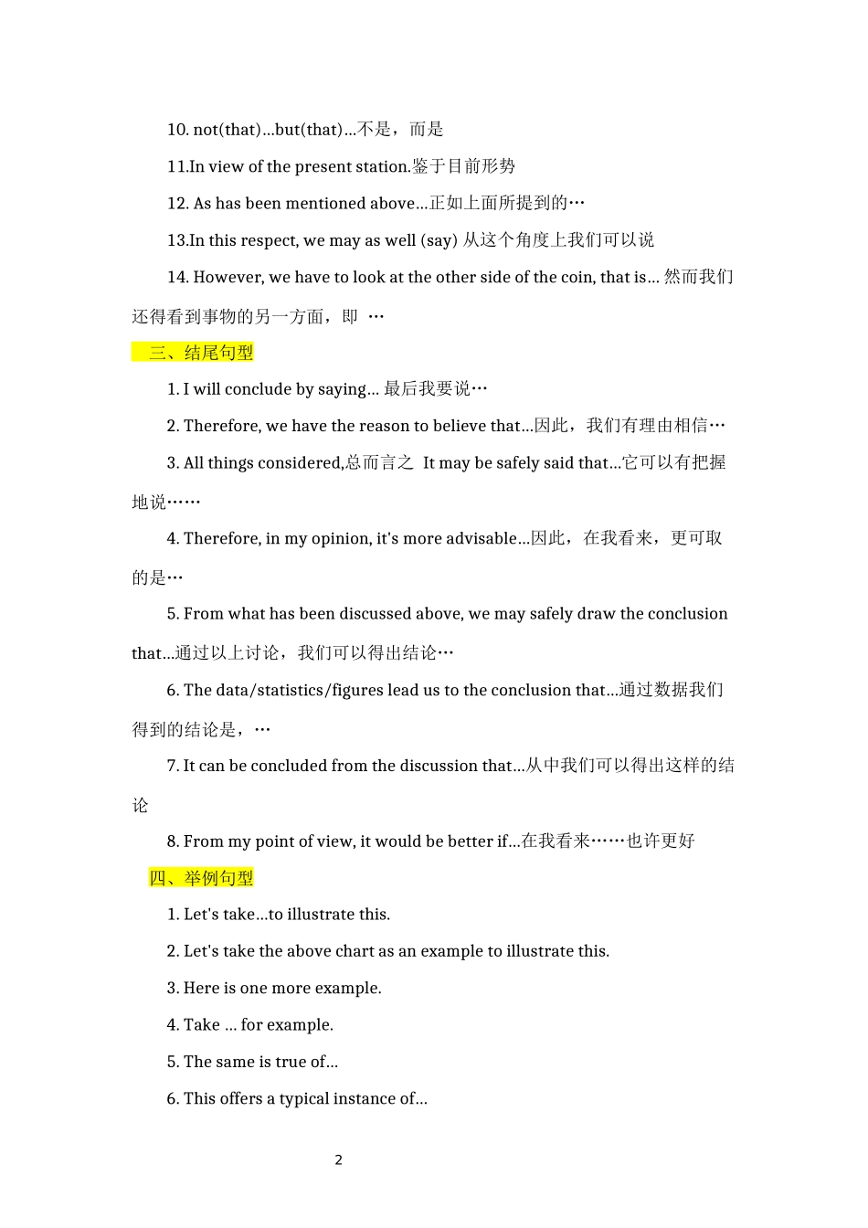 初中英语写作常用句型_第2页