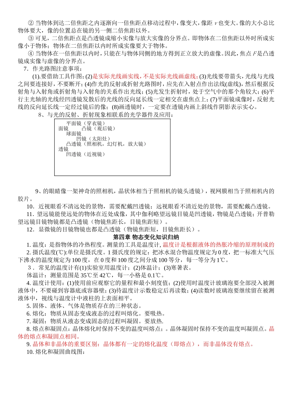 初中物理知识点总结归纳(特详细)(1)-(1)_第3页
