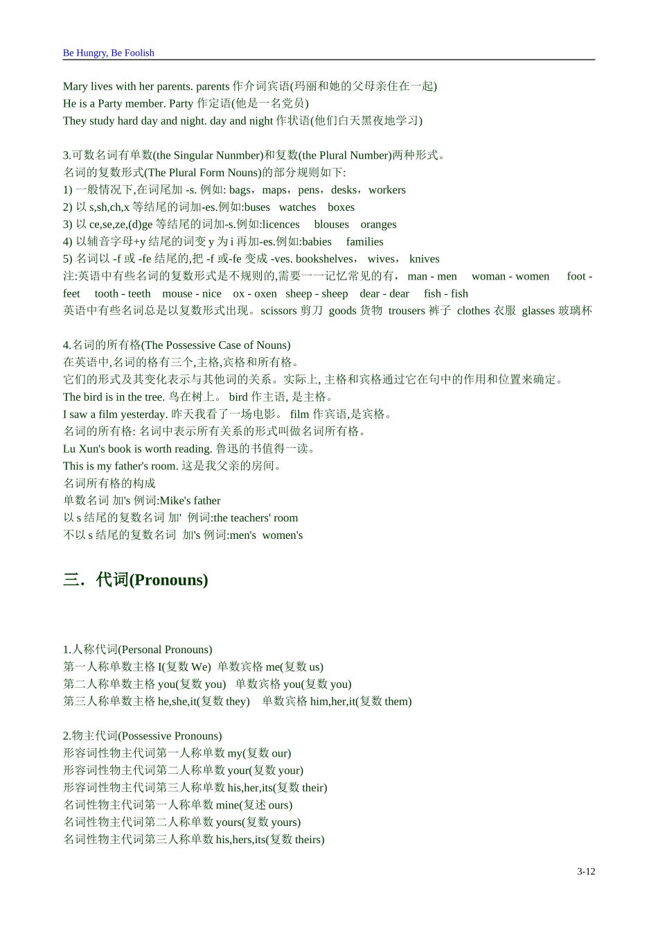 初中英语语法(考点)大全_第3页