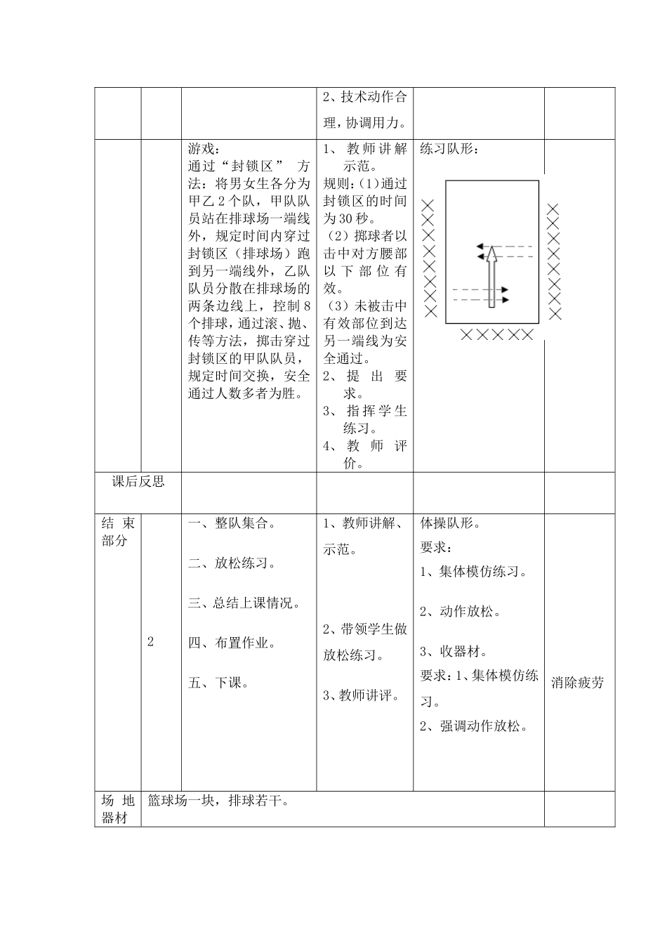 初中排球课教案-(1)_第3页