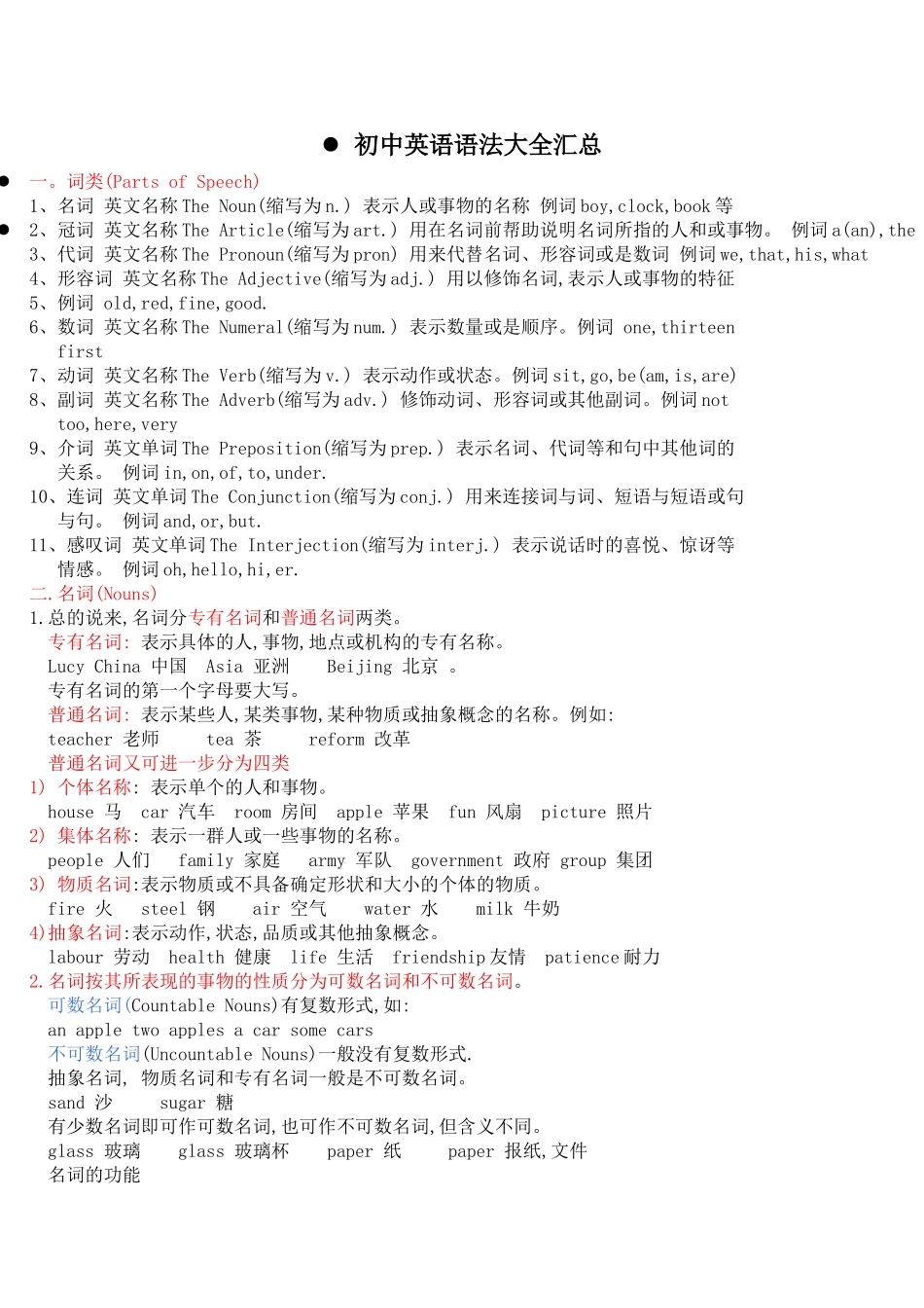 初中英语语法大全汇总-汪建_第1页