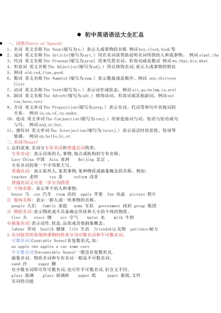 初中英语语法大全汇总-汪建