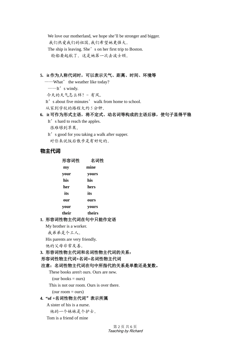 初中英语语法-代词_第2页