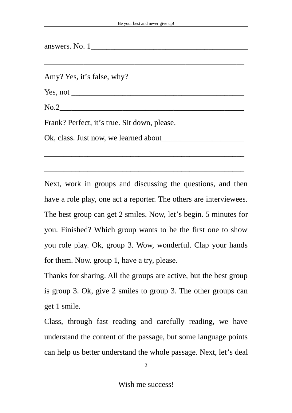 初中英语阅读篇试讲_第3页