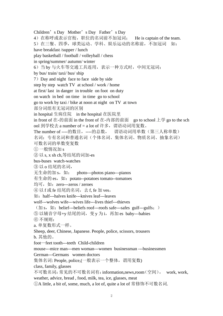 初中英语总复习知识点归纳_第2页