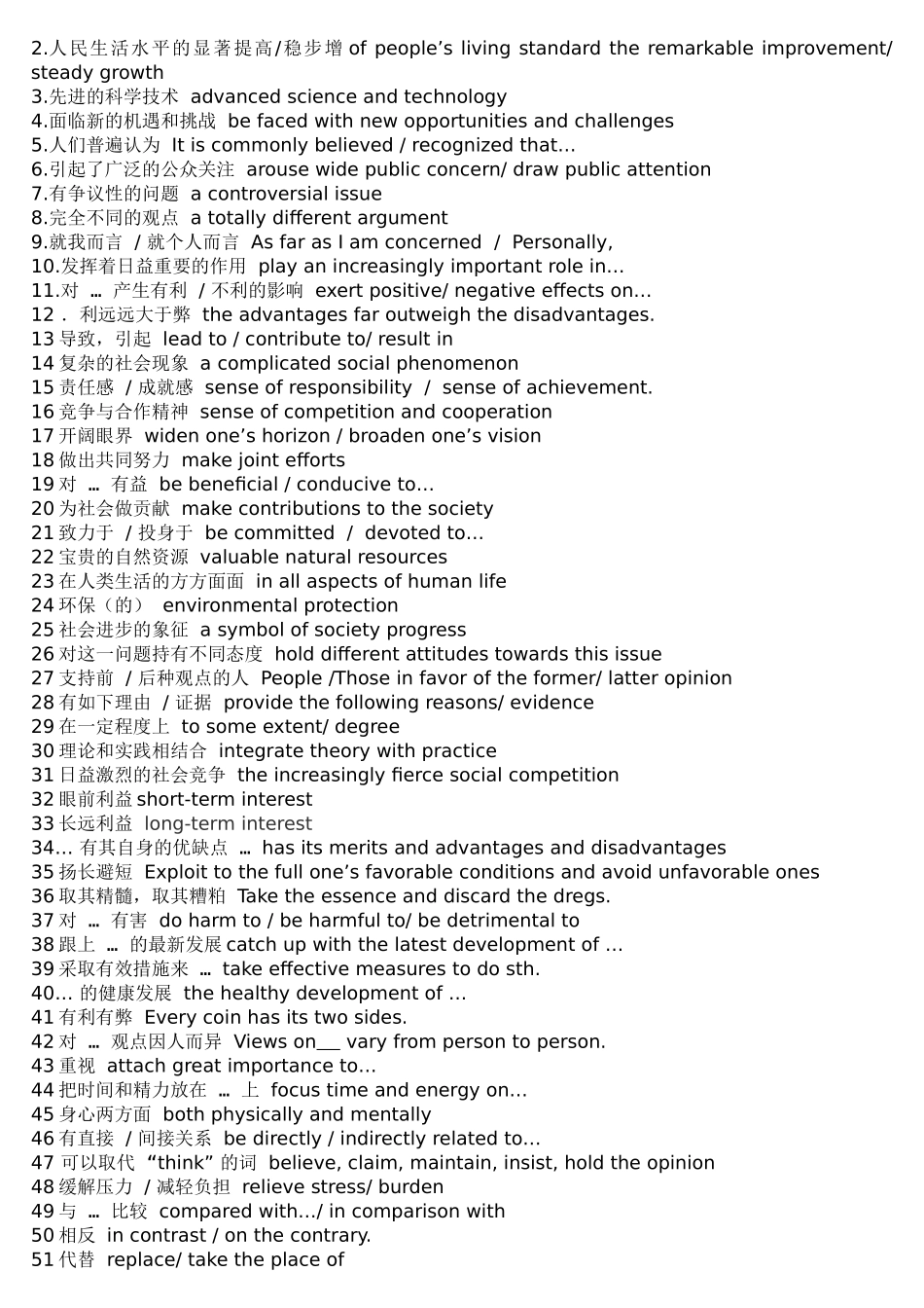 初中英语-作文万能句_第2页