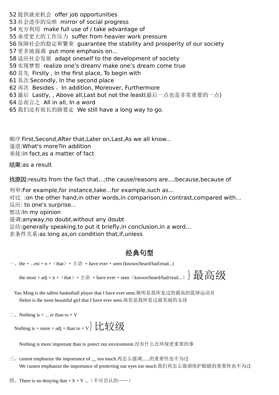 初中英语-作文万能句_第3页