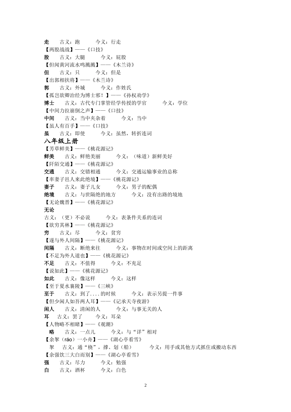 初中语文古今异义归纳_第2页