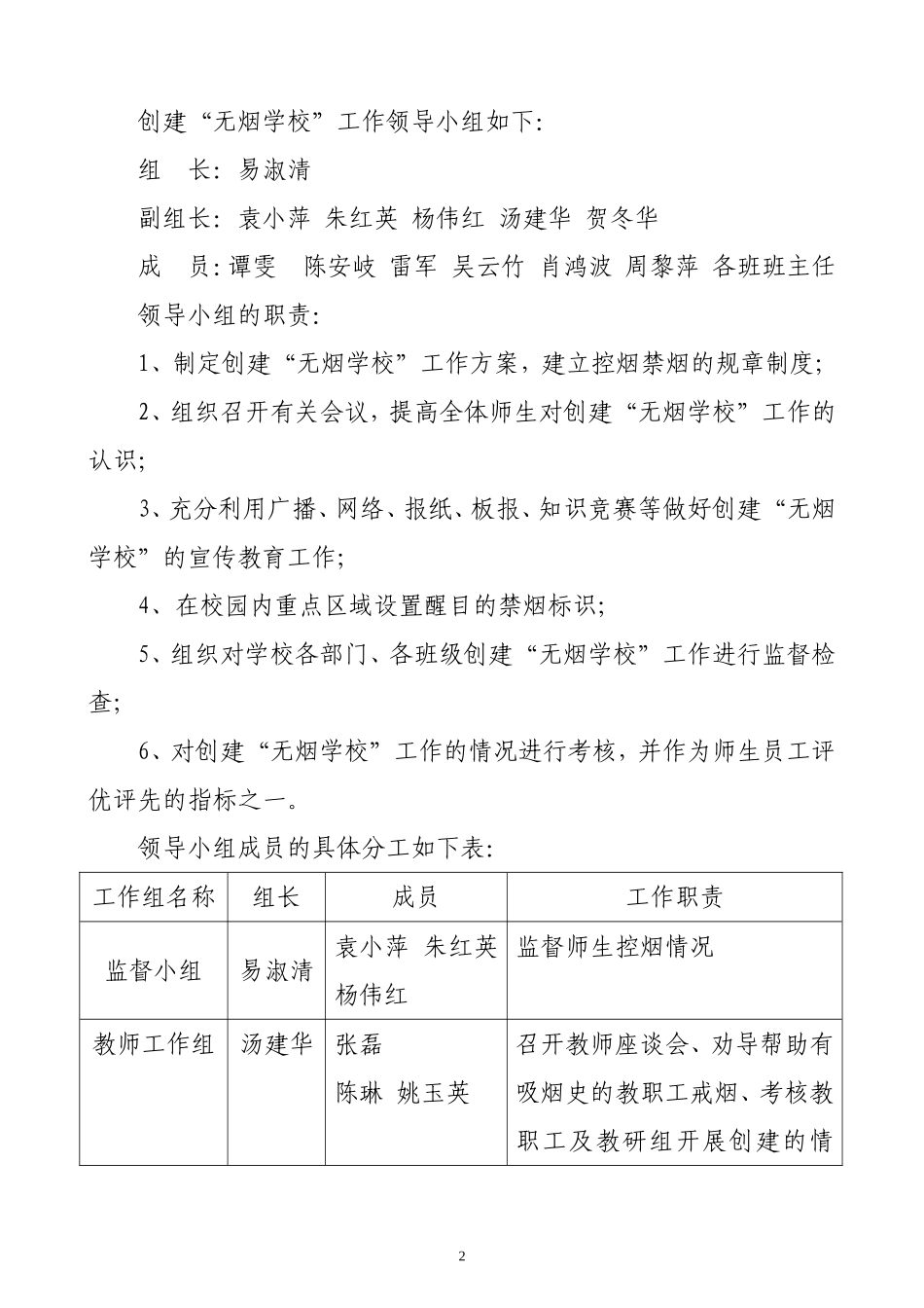 创建无烟学校资料_第2页
