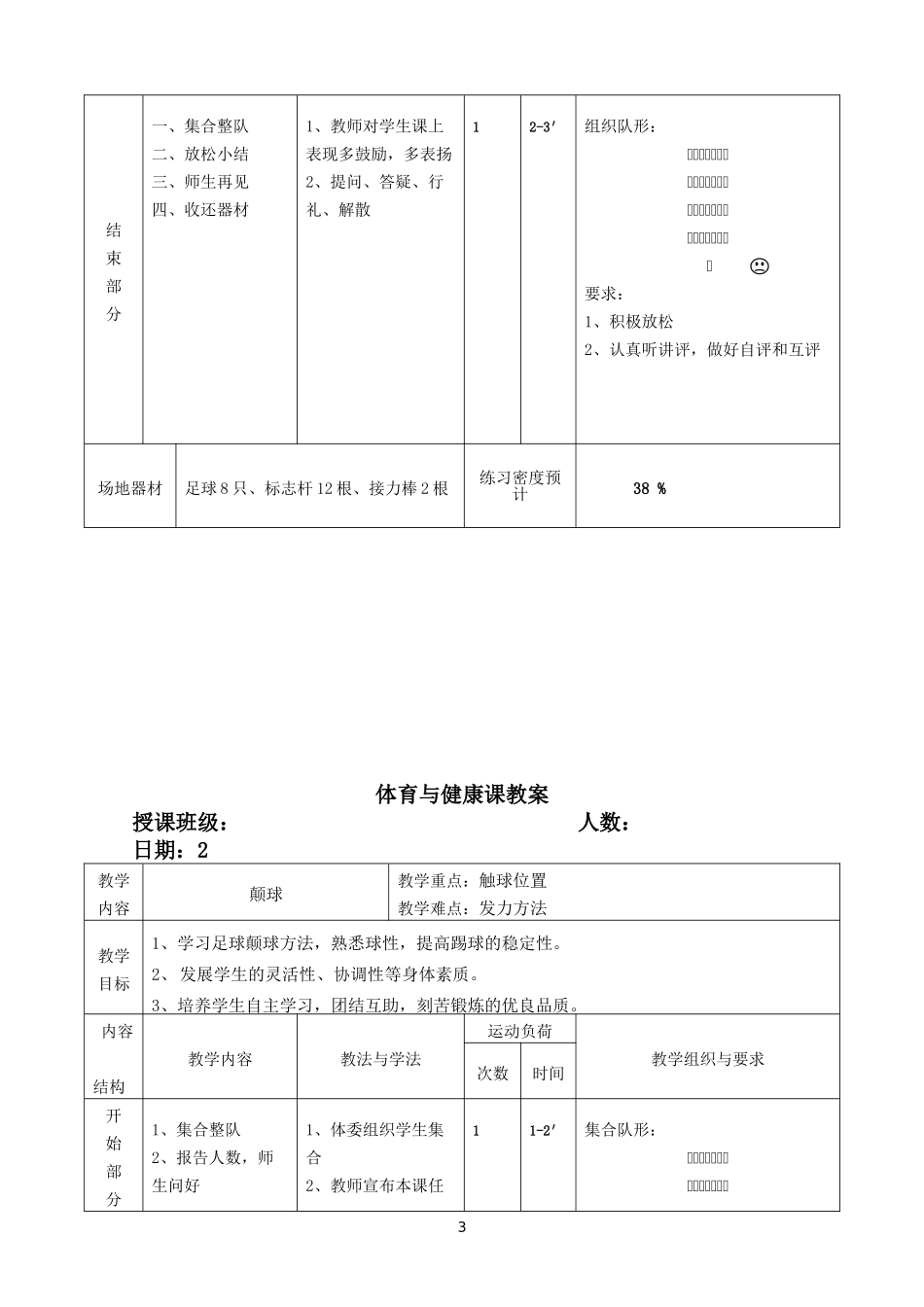 初中足球课教案_第3页