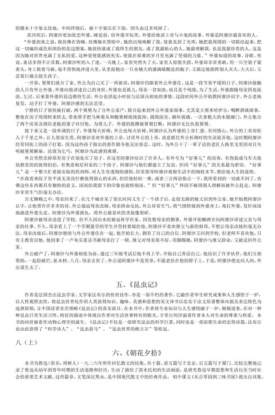 初中语文名著导读复习讲义_第2页