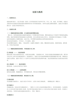创面与换药(总结)