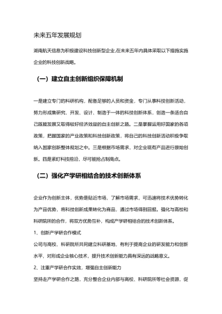 创新型企业规划