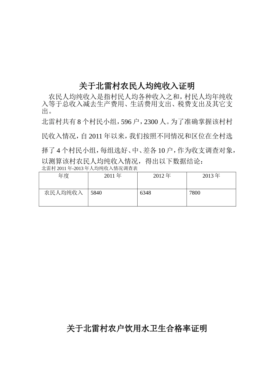 创卫北雷村资料_第2页