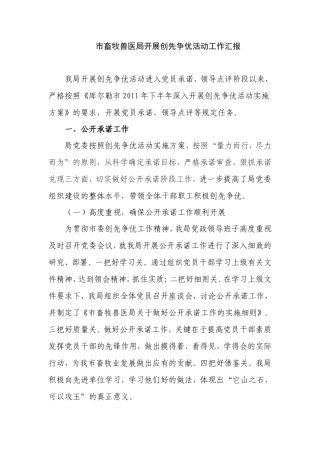创先争优活动公开承诺领导点评工作总结