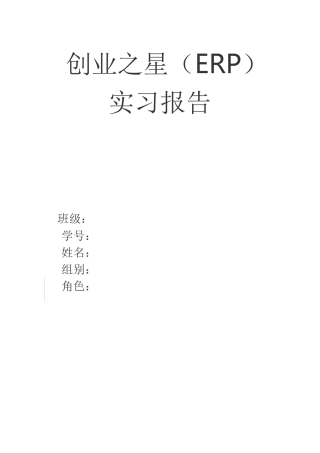 创业之星实习报告(同名18348)