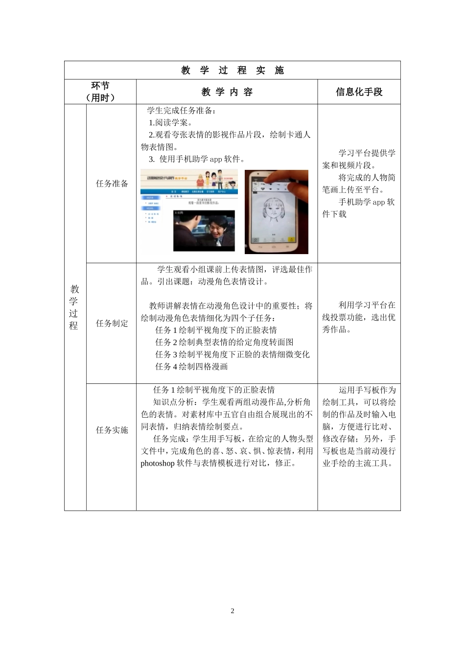 动漫角色的表情设计-教案_第2页