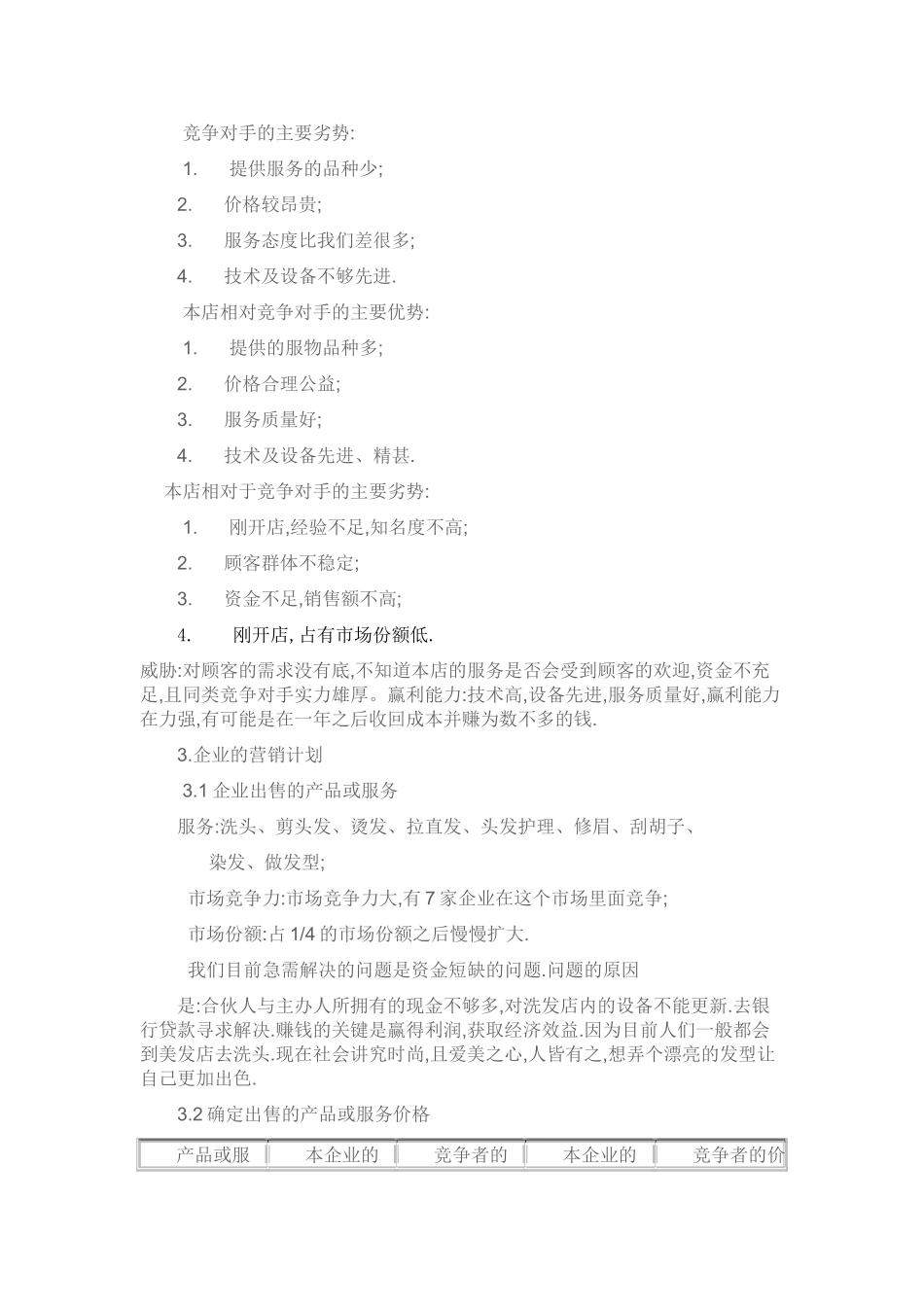 创意美发店创业计划书_第2页