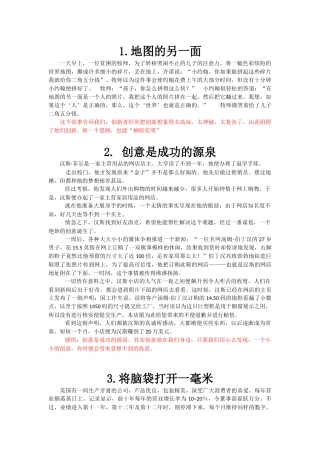 创造学网上作业-5张创意图片+5个创意小故事